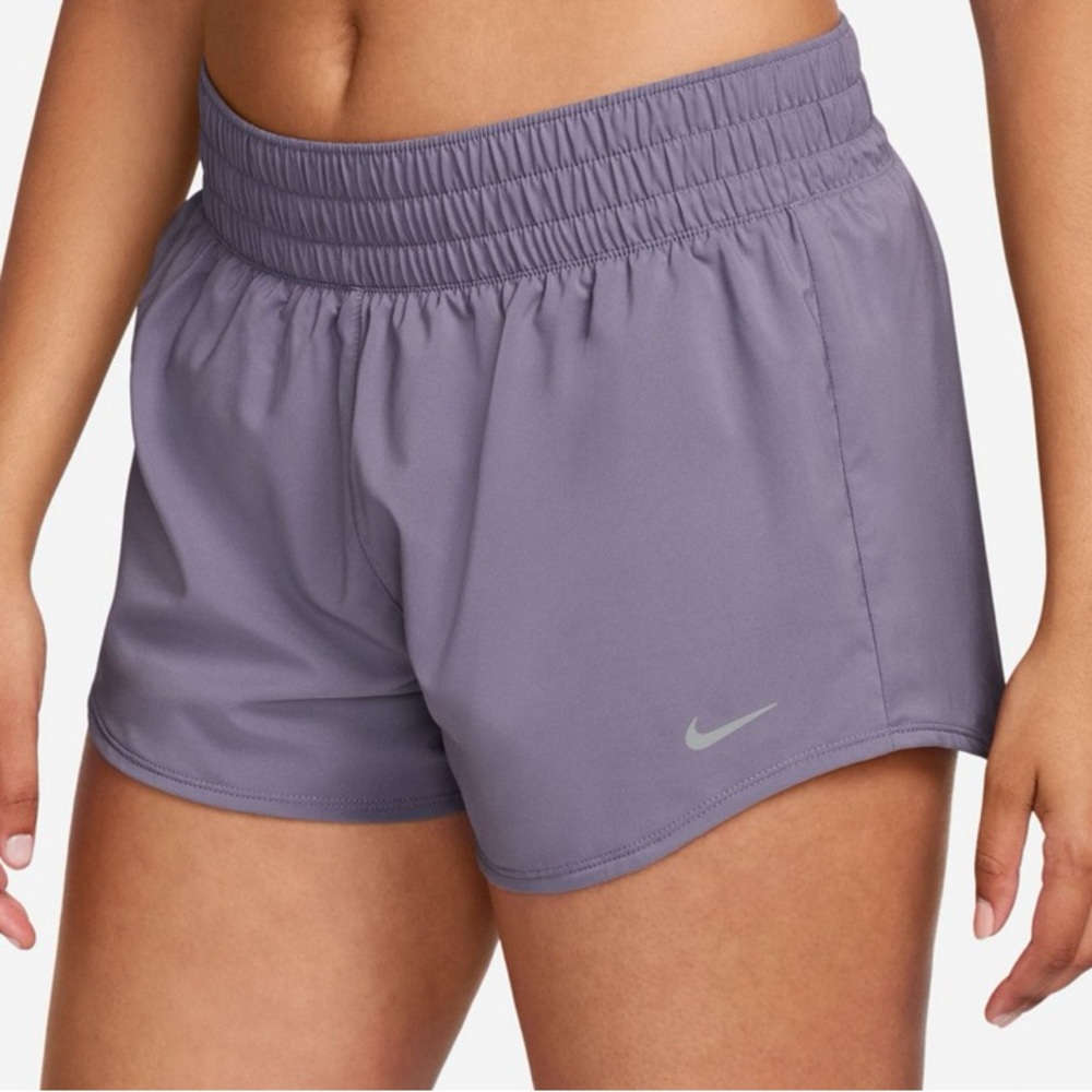 NIKE One Dri-Fit Mid Rise Shorts - Daybreak/Silver (NWT)